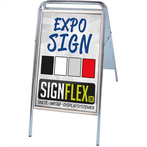 Expo Sign Standard gadeskilt Hvid - Poster: A2 - 42 x 59,4 cm