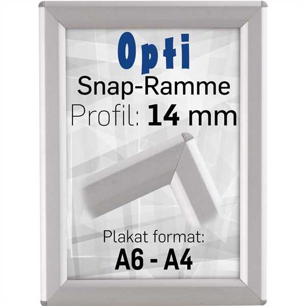 Opti Snap-Frame, 14 mm Alu  - Poster: A6 - 10,5 x 14,8 cm