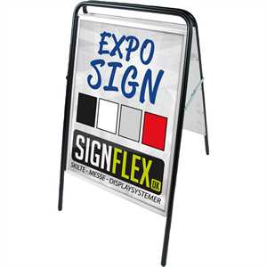 Expo Sign Standard gadeskilt Sort - Poster: 50 x 70 cm