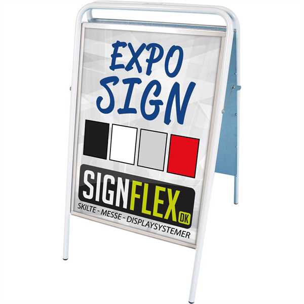Expo Sign Standard gadeskilt Hvid - Poster: 70 x 100 cm
