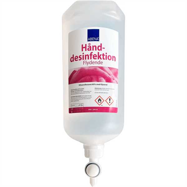 Håndsprit - desinfektion, 85% Etanol 1000ml flaske