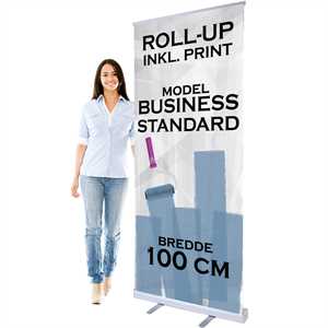 Business Std. med banner og print - 100 x 200 cm